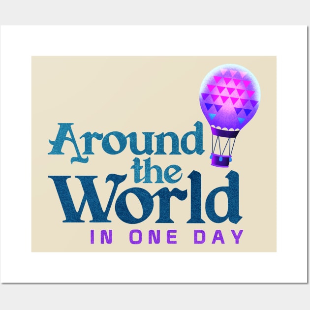 Around the World in One Day Wall Art by onarolltees